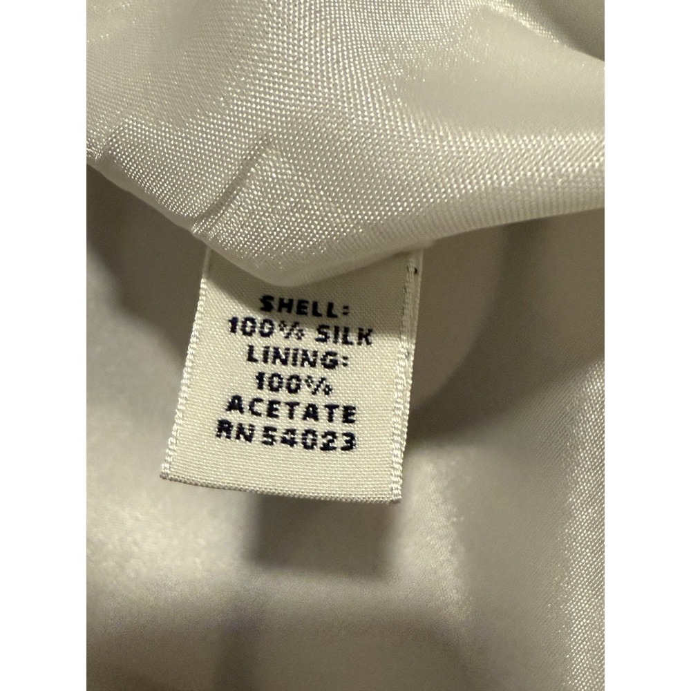 Banana Republic 100% Silk Strapless Sheath Dress Polka Dot Pockets Retro Mod 12 - Picture 11 of 16